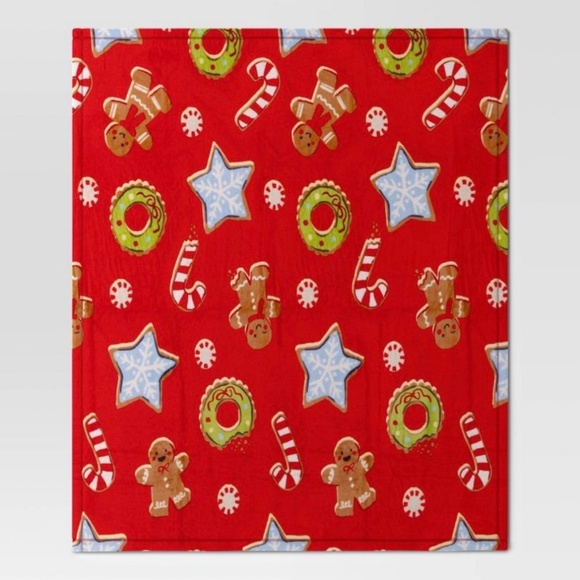 Wondershop Christmas Cookie Printed Plush Throw Blanket - Picture 1 of 9